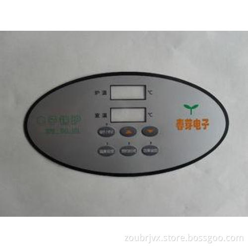 PVC Graphic Overlay Printing Scratchproof Keypad With 3M Ad